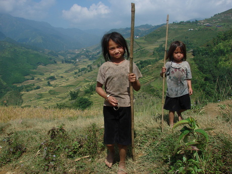 Kinderen op grote hoogte