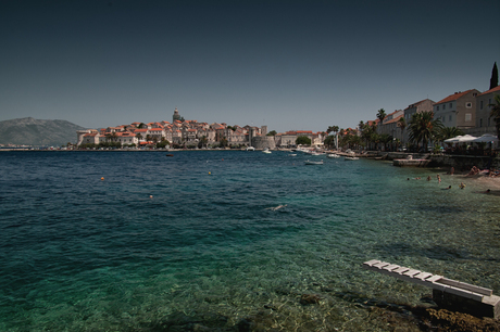 Uitzicht op Korčula