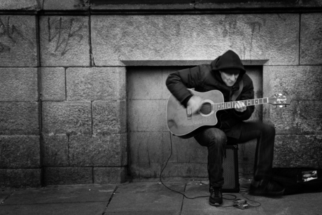 Straatmuzikant Dublin