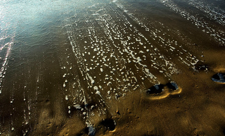 Terugtrekkende zee