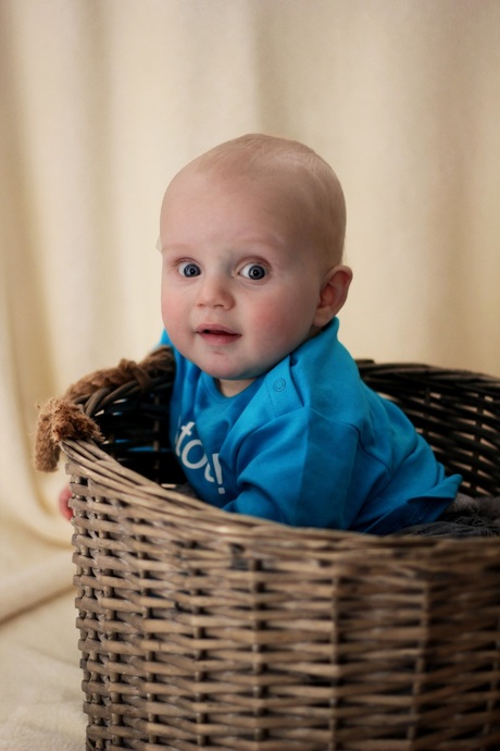 Baby in a basket