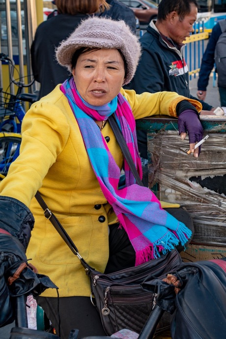 Straatverkoper in Beijing