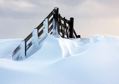 na de sneeuwstorm