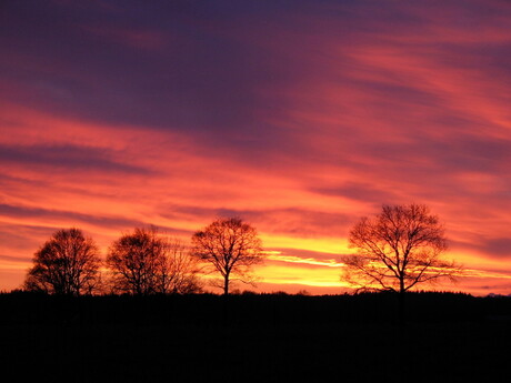 Ondergaande zon