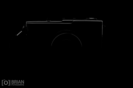 Oldskool camera silhouet