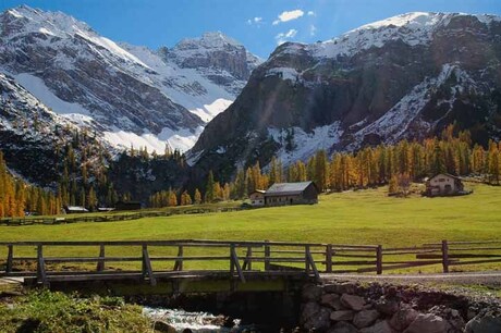 herfst in de alpen