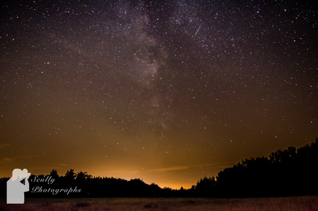 Milky way and the falling star