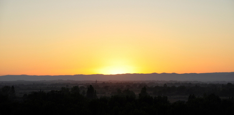 Zonsondergang Serignan (Fr)