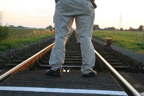 wachtend op de trein