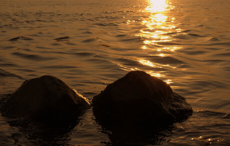Zonsondergang aan de IJssel