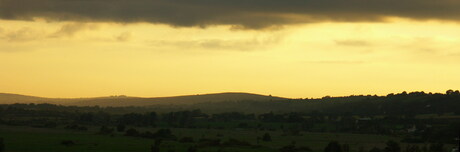 Panorama Ondergaande zon