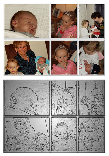 Collage van mijn kleinkinderen