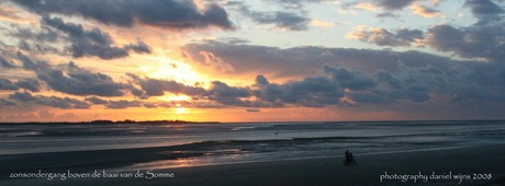 zonsondergang in normandië