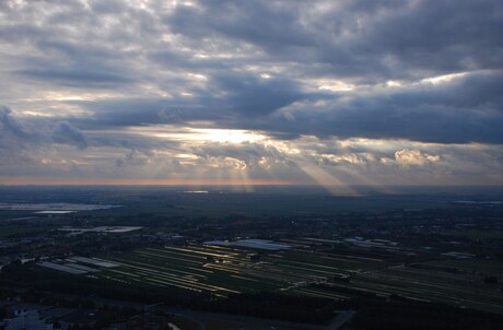 Avond luchtballonvaart