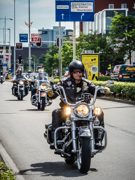Harley Davidson toertocht Amersfoort