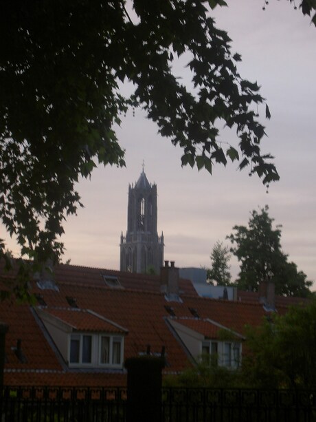 Avond valt over Utrecht