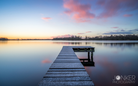 Zonsopgang aan het Paterswoldsemeer