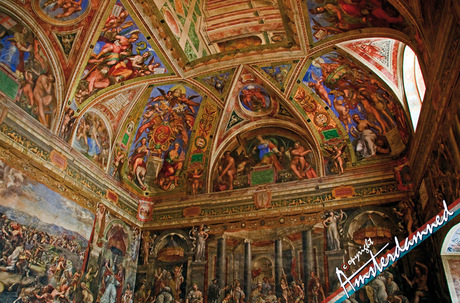 Muurschilderingen in het Vaticaan van Rome