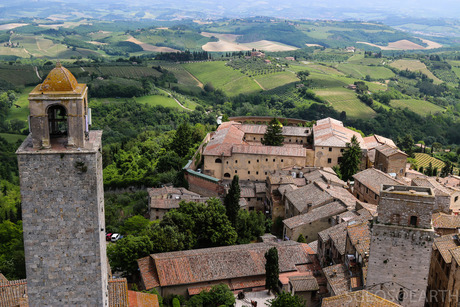 Prachtig uitzicht vanaf toren in San Gimignano