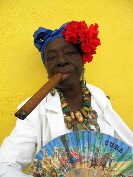 Cigar Woman Havana Vieja Cuba