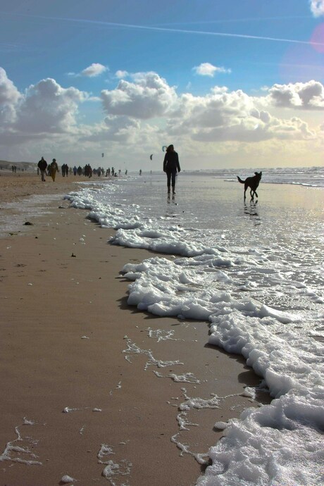 Genieten van het strand