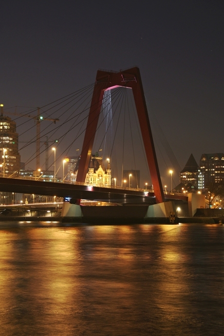 Willemsbrug, Rotterdam by night