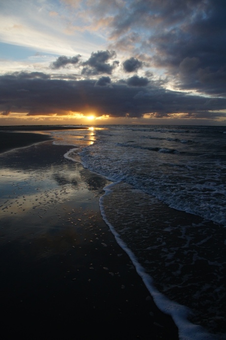 water, zon en wolken