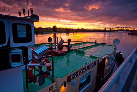 Zonsondergang IJssel