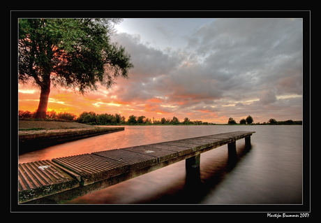 Cloudy sunset