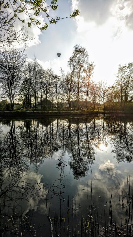 #380kVNEE ballon boven Oosterheide