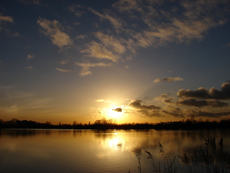 ondergaande zon