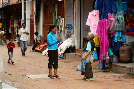 Ontmoeting In Kathmandu, Nepal