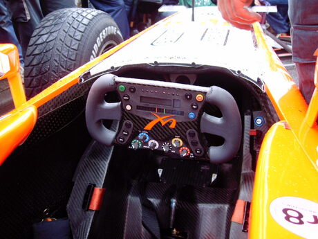 minardi F1 cockpit