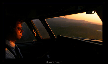 Sunset flight