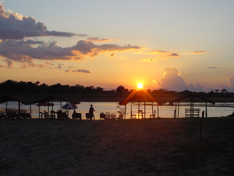 Chitwan zonsondergang