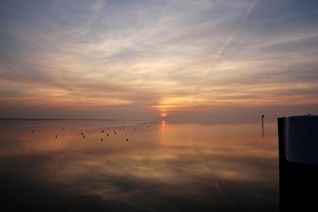 Zonsondergang Holwerd