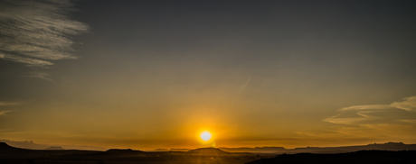 Zonsondergang Drakensbergen Zuid Afrika