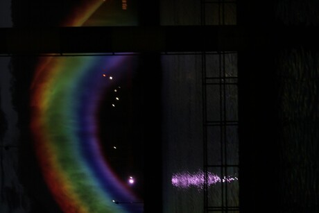 rainbow by night