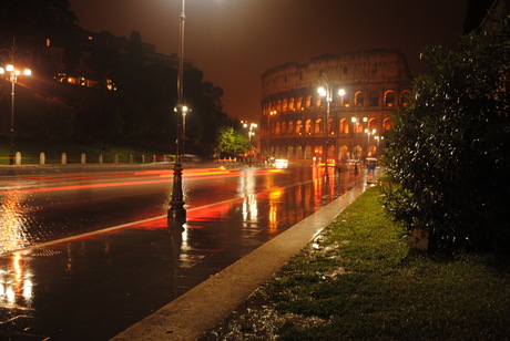 colosseum@night in de regen.