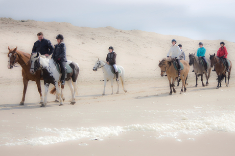 paardrijden in de Haan aan zee