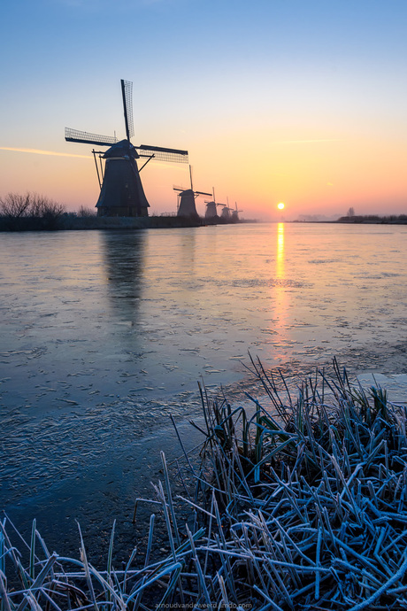 Winter in Kinderdijk