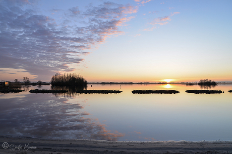 Zonsondergang de Lyen