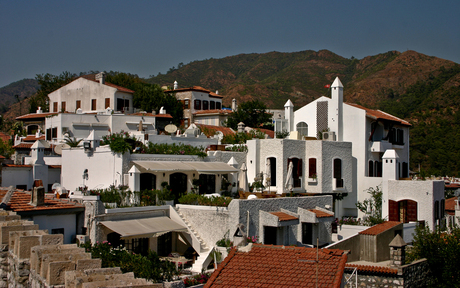 Witte huisjes in Marmaris