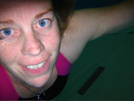 onderwater zelfportret