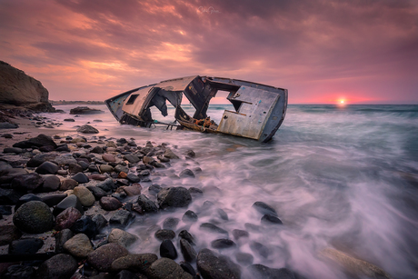 The shipwreck of Kos Island Greece