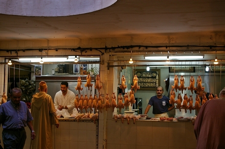 Tanger straatbeeld 4 De kippenboer