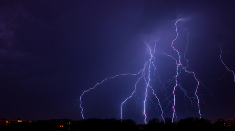 onweer boven beverwijk