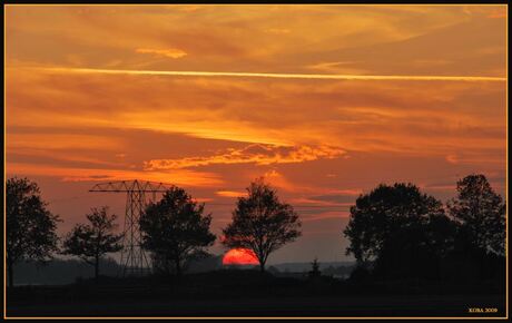 'Knoalster' zonsondergang