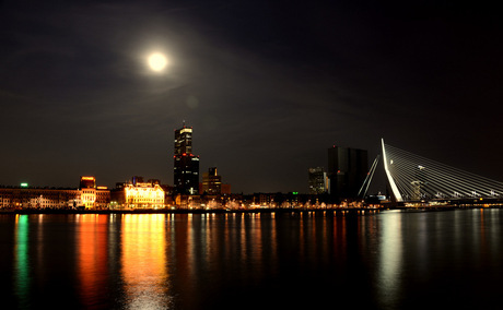 Rotterdam by moonlight