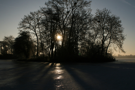 Reeuwijkse plassen by ice